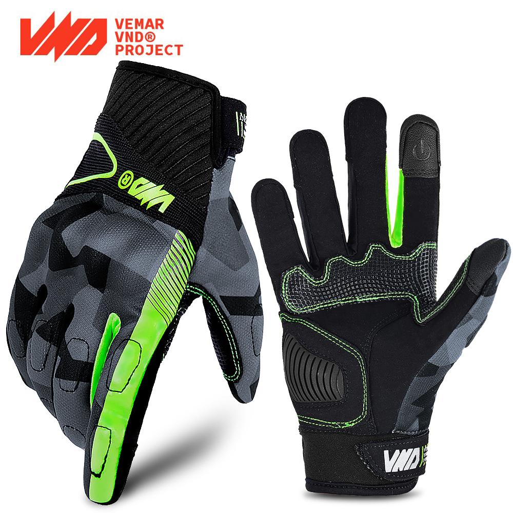 Vemar Motorcycle Gloves Summer Women Motocross Gloves Full Finger Riding Gloves Motorcycle Anti-Drop Touchscreen Cycling Gloves XXL