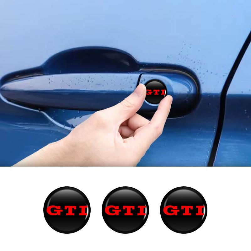LEG1 Car Door Lock Keyhole Protection Stickers Auto Accessories For Volkswagen VW Golf 4 6 7 GTI Tiguan Passat B5 B6 B7 CC MK5 MK6