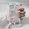 Aesthetic Pink Magnolia Flower Phone Case For iPhone 15 16 14 13 12 Mini 11 17 Pro Max XS XR 7 8Plus Shockproof Clear Hard Cover
