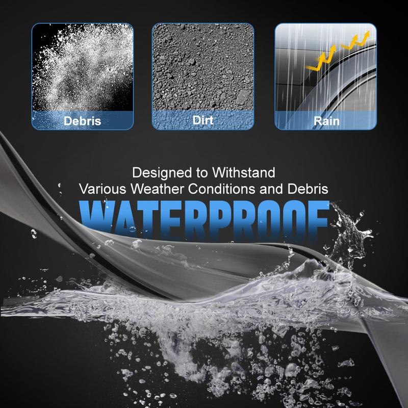 Left+Right Car Roof Drip Finish Moulding Seal Strips Rubber Black for Toyota Prius C 2012 2013 2014- 7555252190 7555152210