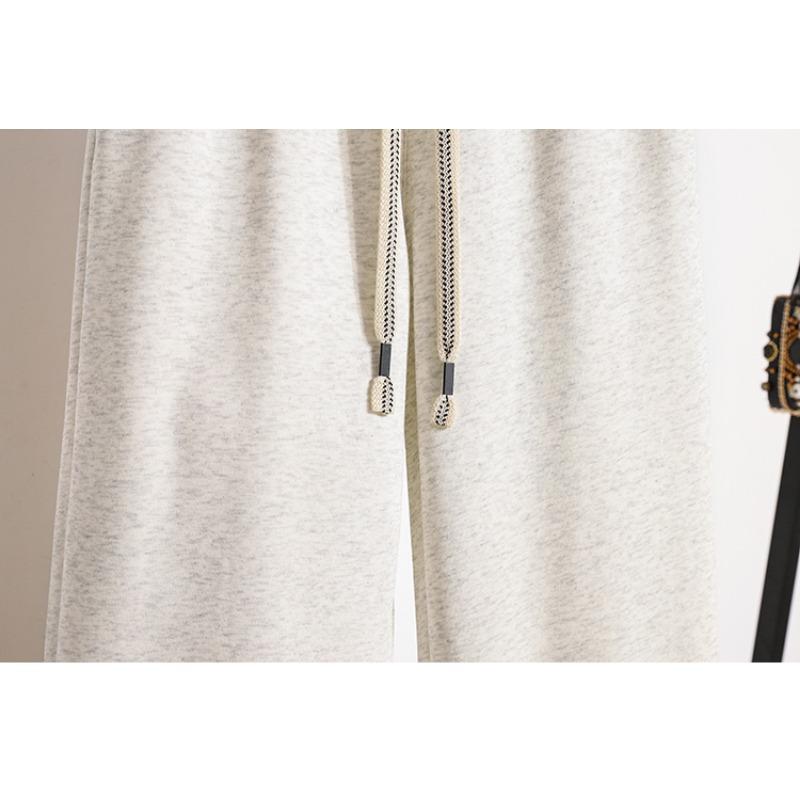 DIMANAF 2025 Plus Size Long Pants Spring Belt Women Solid Harem Elastic Waist Casual Loose Yellow Pink Loose Pants New