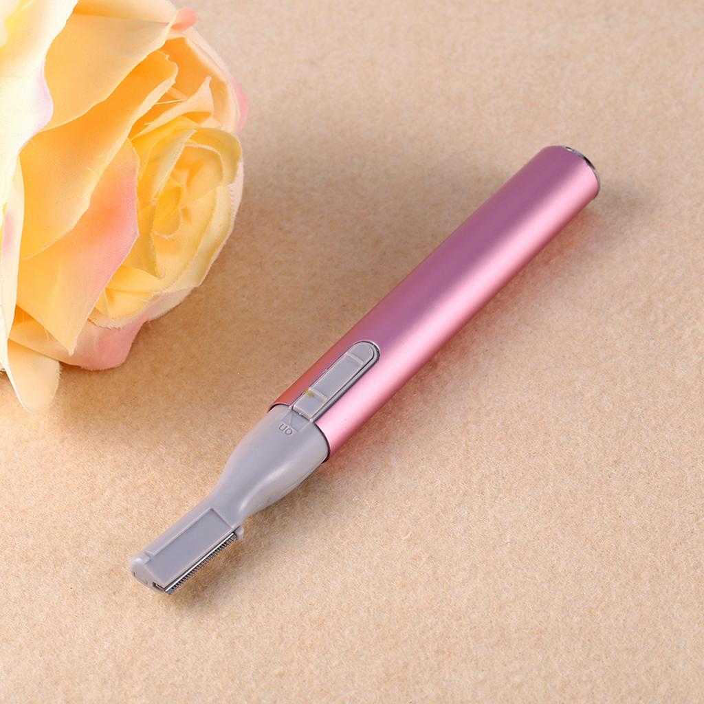  Electric Eyebrow Hair Remover, Blade   Trimmer, Buty Pink, Portable and Sy To Use, Brush for Cln, Comb Included 
