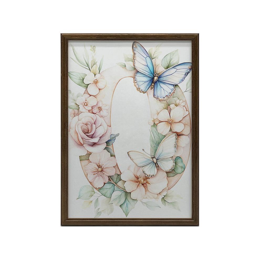 Round Magic - Poster With The Letter "O" Round Magic - Poster With The Letter "O", 70X100 Cm, Without Frame, Premium Canvas On Stretcher