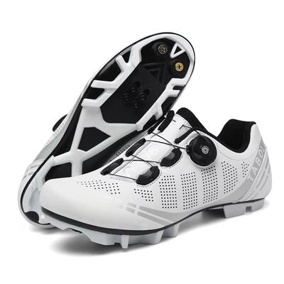 MORYTRADE MTB Shoes with Bindings, Cycling Shoes, Size 25.0 Cm, White