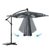 Folding Garden Umbrella, 6 Sections, 350 Cm, With Cover And Lights, Plonos Pl-882