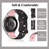 18mm 20mm 22mm Floral Engraved Band for Samsung Galaxy Watch 7 6 5 4 Cute Fancy Silicone Strap For Huawei Watch GT4 5 Pro/Active 2 Correa