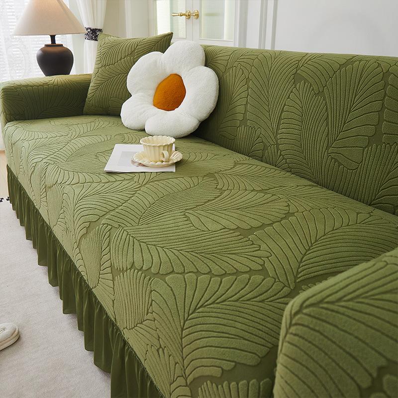 Husă de canapea din catifea jacquard Nouă Husă universală all-inclusive Husă universală pentru patru sezoane Husă de canapea cu fustă Husă anti-zgârieturi pentru pisici