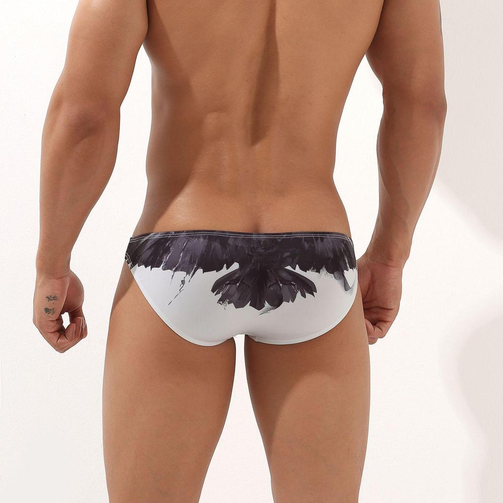 Men's Sexy Printed Briefs Fashionable Cute Style Low Rise Underwear Thin Comfortable And Intimates Briefs