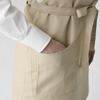 Bib Apron Bib Short Apron CT2398 6 Brown Free [Seven Uniform]