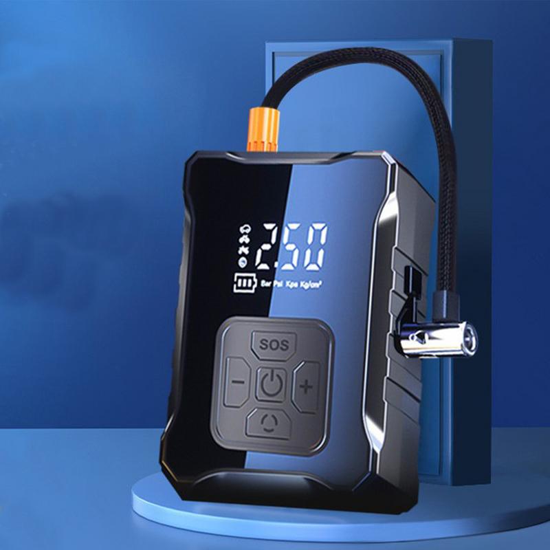 High-powered Digital Display Car Air Pump Portable Tire Inflator Fast Inflation Auto Pump With LCD Screen Vehicle Accessories