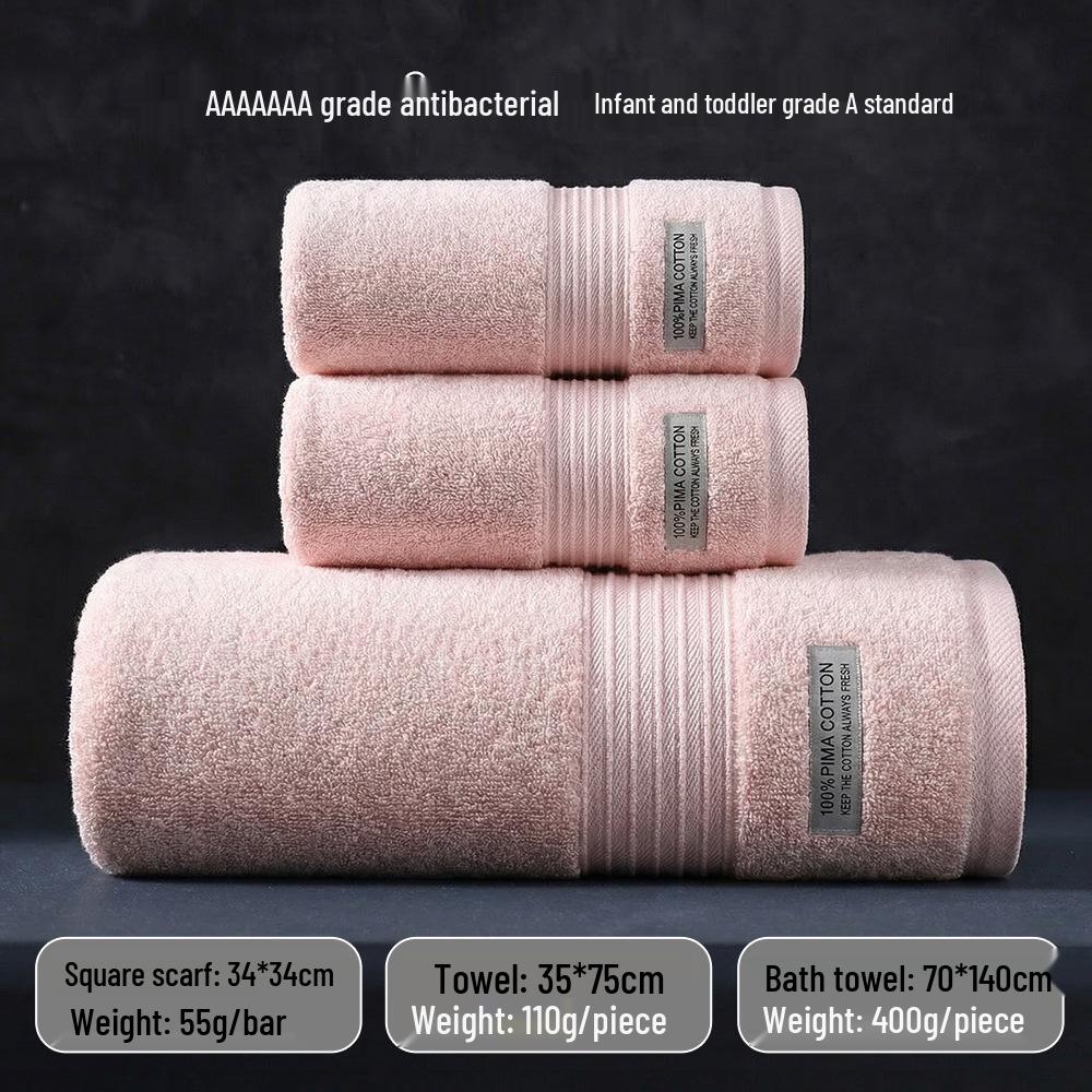 7A Antibakteriální osuška z čisté bavlny - Nový styl, Savá, Nepouští vlákna, Pro mytí obličeje a koupání dospělých