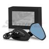 Motorcycle Modified Handlebar Mirror Handbar Reversing Mirror Street Bike Racing Handlebar Retro Rearview Mirror