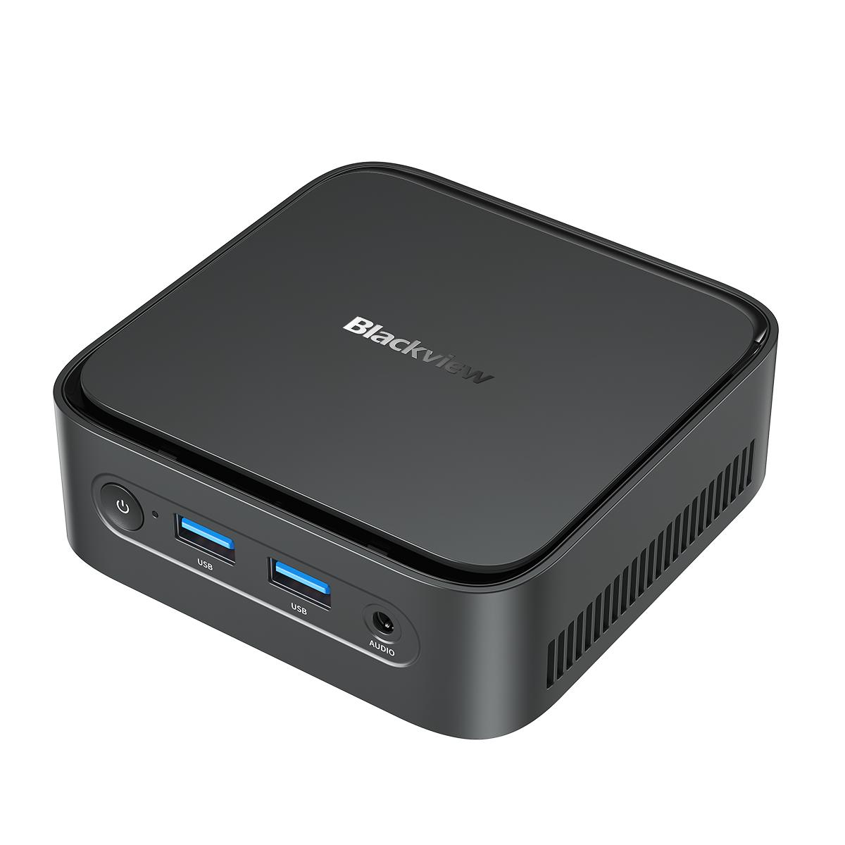 Blackview MP50 Mini PC Sets - 16 GB DDR4 - 512 GB M.2 SSD - AMD Ryzen 5 3500U - Tot 3,7GHz - WiFi 5 - Windows 11 Pro - 4K UHD Kleine PC - Gigabit Ethernet - Inclusief Toetsenbord en Bluetooth-muis - Zwart
