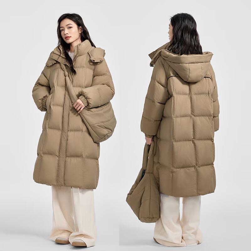 Qianrengang Liu Tao Style Women's Puffy Mid-Length Down Jacket