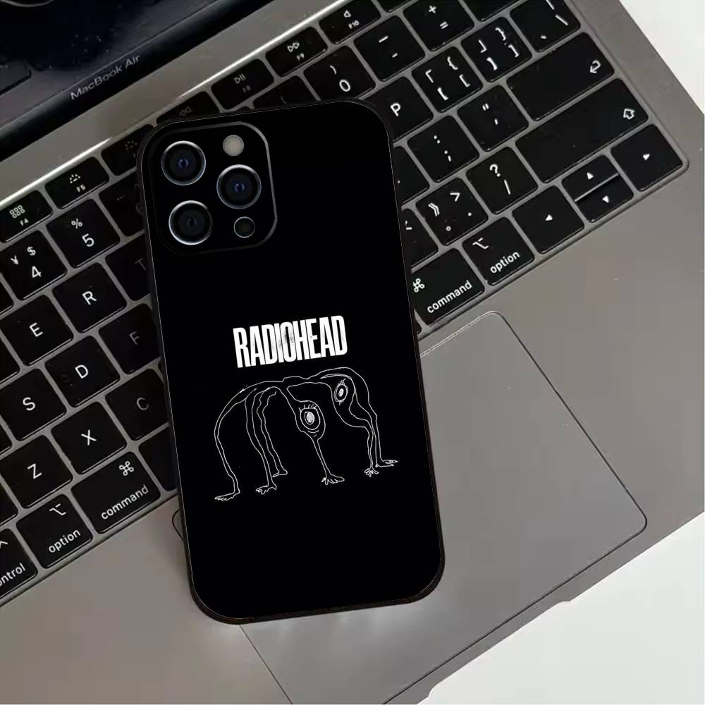 Classic R-Radiohead Rap Band  Phone Case For iPhone 17,16,15,14,13,12,11 Plus,Pro Max,XS,Soft Silicone Black Cover