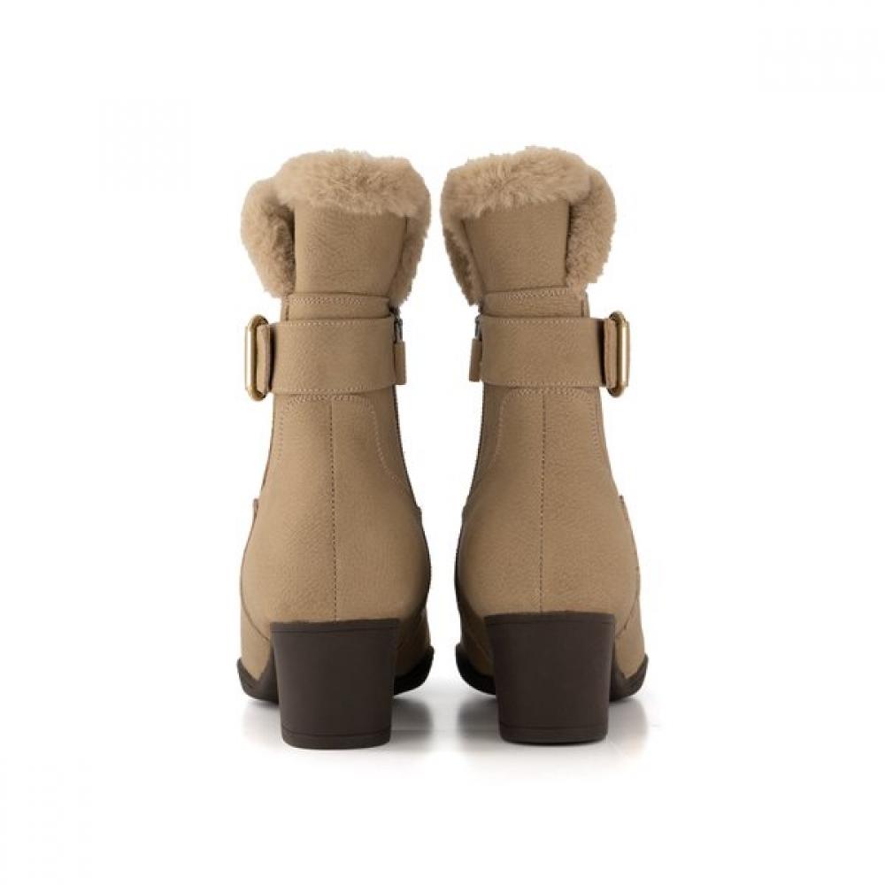 Tandy Damskor med pälskant J1560v Beige