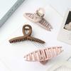 Cross Silicone Shark Clip Korean Style Solid Color Shark Clip Elastic Plastic Hair Claw  Party