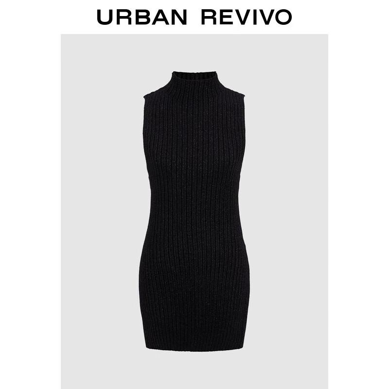 

UR Women s Shimmer Sleeveless Turtleneck Knit Top L