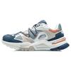 Li Ning Reverse Fantasy Cushioning Slip Resistant Low Top Sports Casual Shoes Men's Gray Blue AGLR183-1