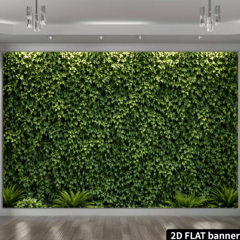 2D Natural Greenery Ivy Wall Backdrop Outdoor Scenery Photo Background