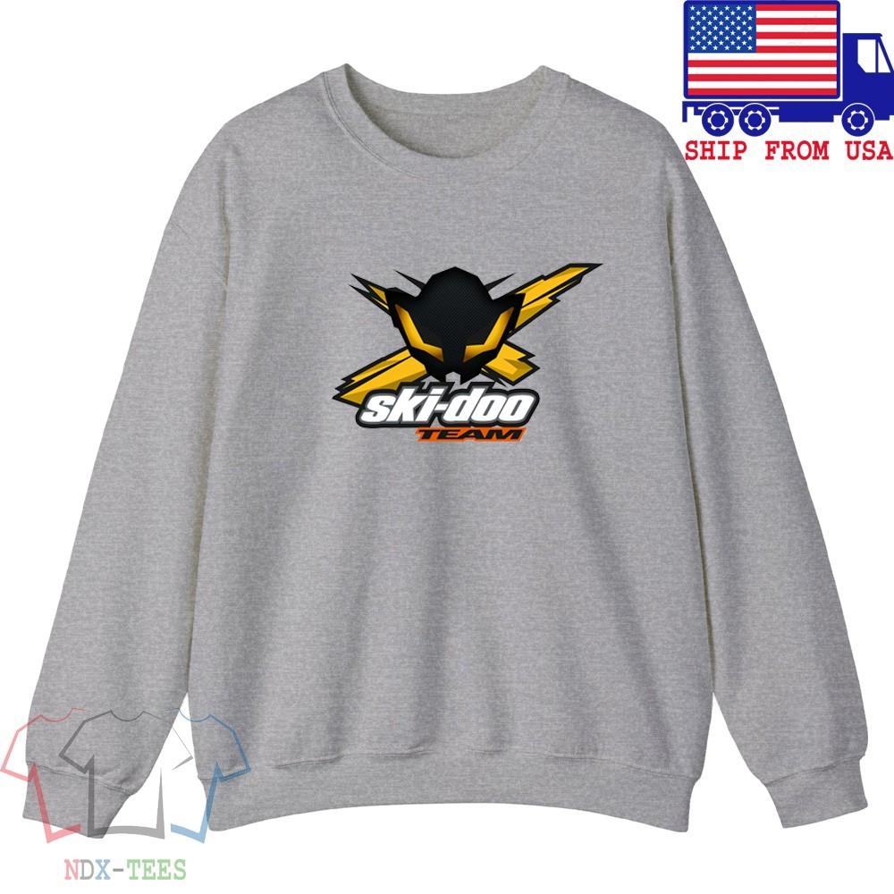 SkiDoo Ski Doo Team Snowmobile Men#039;s Gray Size S to 3XL Unisex T-Shirt XXXL