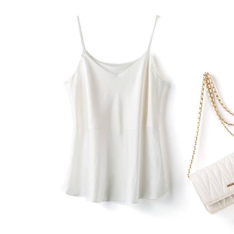 Summer 2025 Double Layer Silk Camisole Women’s Mulberry Bandeau Vest