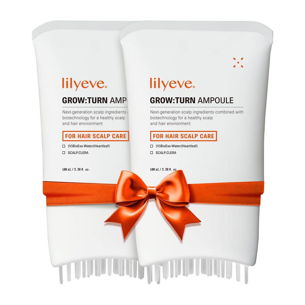 lilyeve Růst:Turn Exosome Brush Ampoule Prime 100ml 2 ks | Korejská vlasová esence & sérum