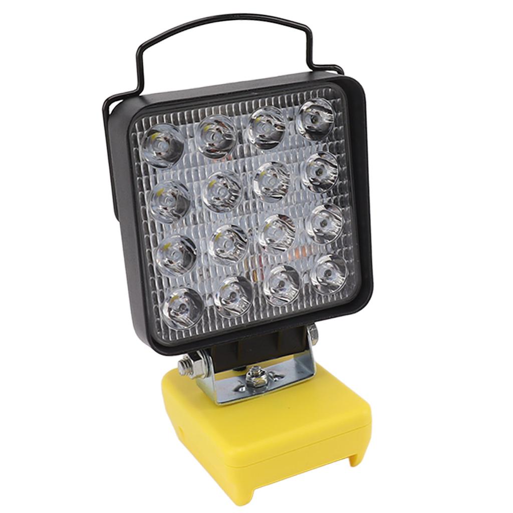 20W Handheld Work Light, 16 LED Beads, Rotating Head, Hiking with 2 USB Ports, for batteries:  200  201  203  204  206 etc. (ships without b
