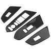 4Pcs Car Interior Window Switch Panel Cover Trim Carbon Fiber Fit for Honda CRV 2016 2019