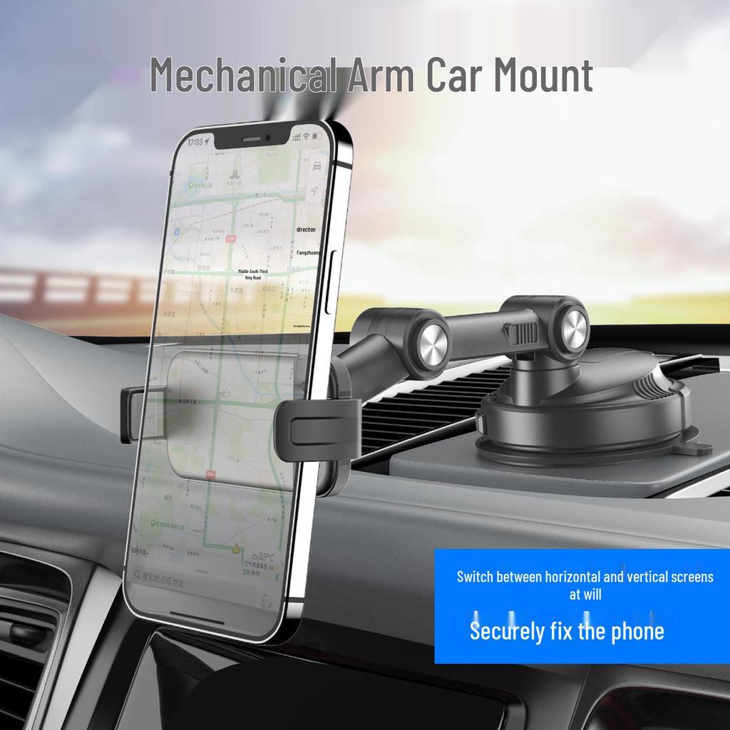 Suporte Multifuncional para Celular de Carro com Ventosa - Ideal para Uso Transfronteiriço e Navegação