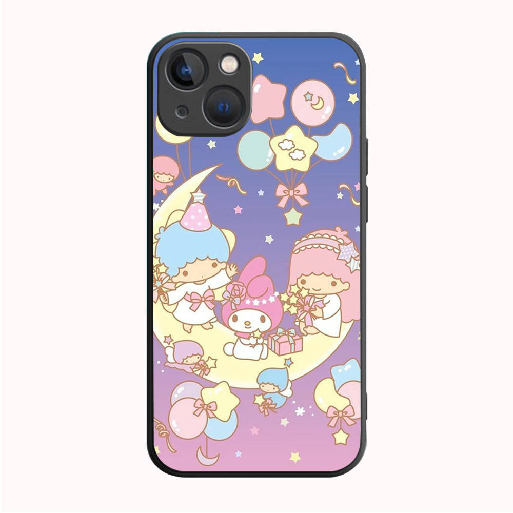 B-53 My Melody  Black Case for Redmi 10A 10C 12C 13C 9A 9C 9T A3X Note 10 9 9S 10S iPhone 11 12 13 14 15 16 X XS Pro Max Mini 7 8 Plus XR