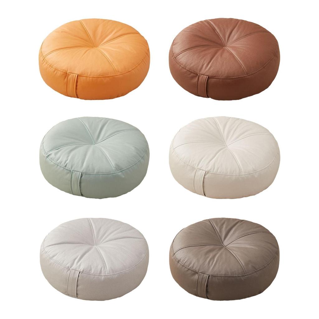 Small Round Floor Cushion Pad Soft PU Chair Pillow for Home Decor Living Room Indoor Outdoor Use