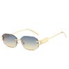 Ny Designer Mote Merke Luksus Solbriller Kvinner Menn Vintage Rammeløse Trendy Shades Briller Reise Fest Sommersolbriller