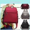 Mochila Feminina Estilo Simples Resistente ao Desgaste Tecido Oxford Com Material Macio