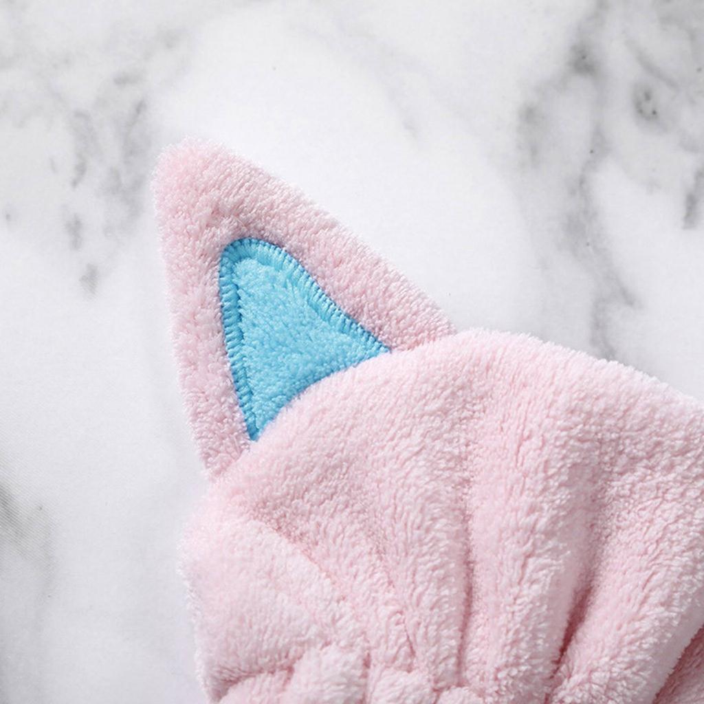 Hair Drying Towels, Cute Bath Towel Wrap, Ultra Soft Absorbent Hair Dry Hat Cap