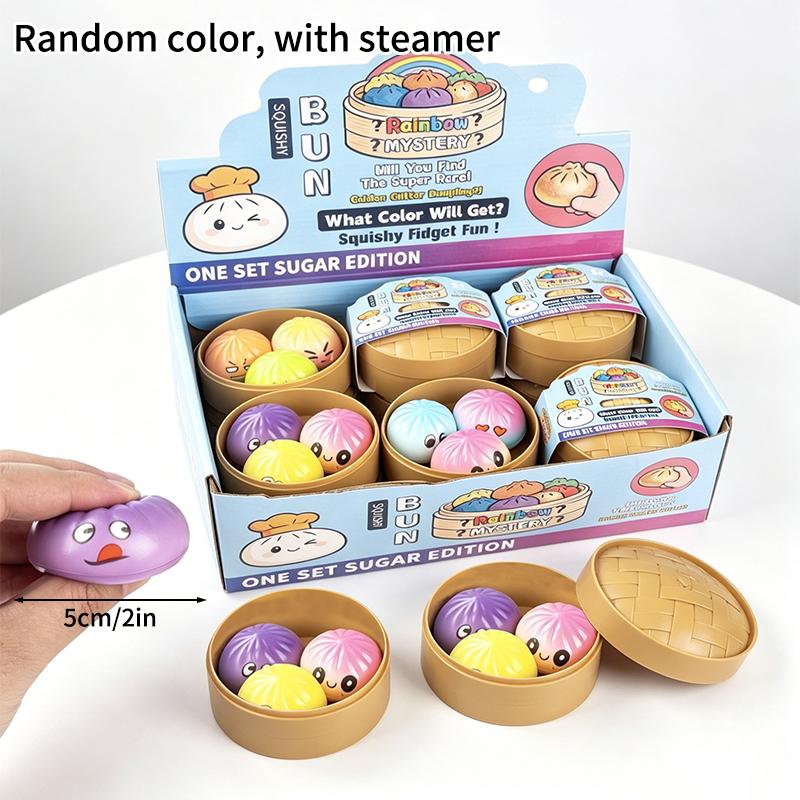 

Dumpling Squishy Fidget Toys Mysteries Dumplings Soft Decompress Decorations Anxiety Relieving Gifts Office Desk Accessories