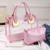 Transparent Clear Totes Bags Summer Shoulder Messenger Bag Casual Women Handbags  Girls Gift