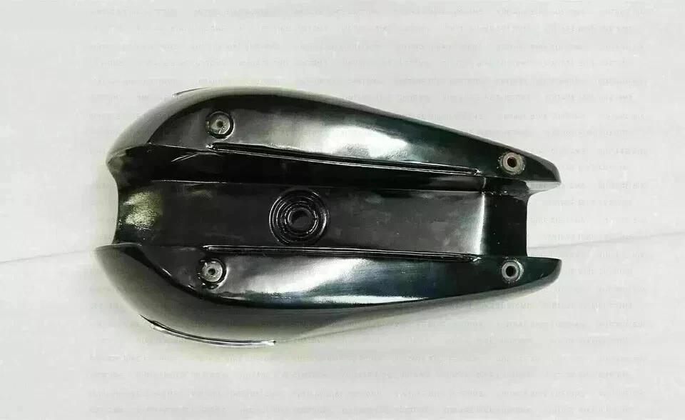 Triumph T140 Cherry & Black Painted Steel Fuel Petrol Tank With Cap + Badges