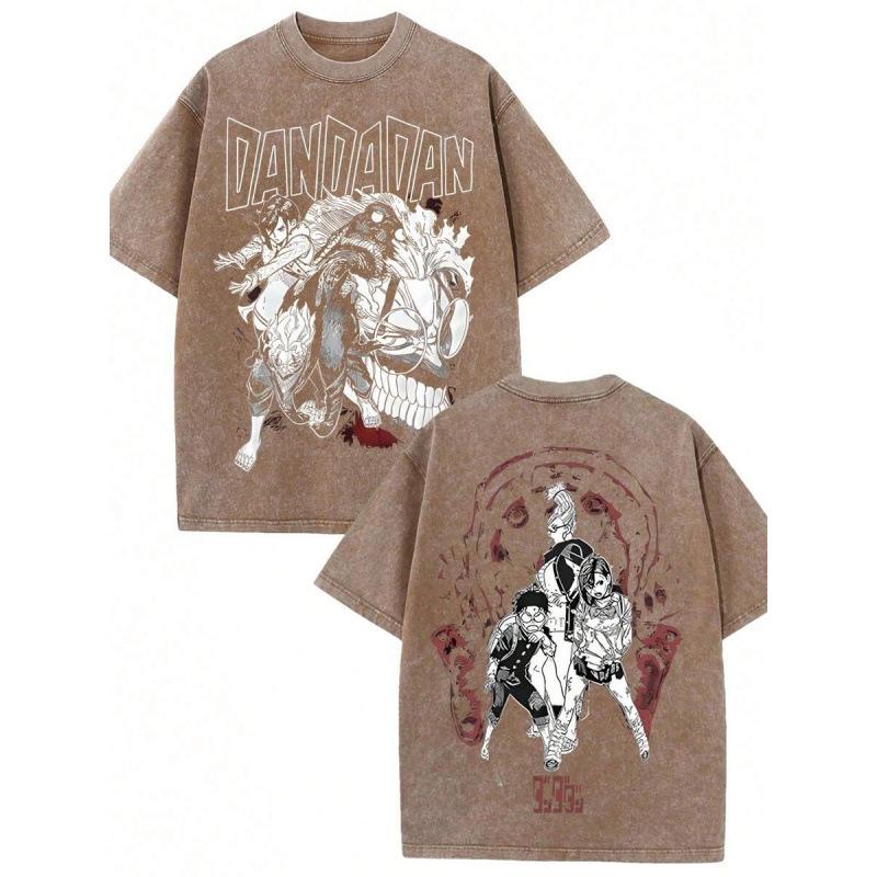S Cotton Sasheitwahihwrtter T-Shirt Dawsandadediddtdouble Straight 2XL коричневый