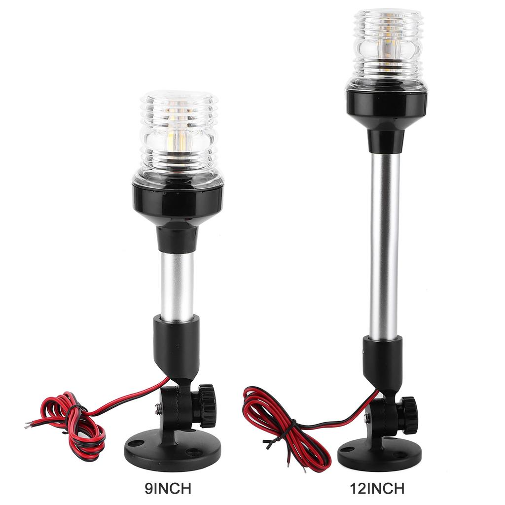 2 Nautical Mile Navigation Anchor Lights All Round 180 Degrees White LED 12 24V