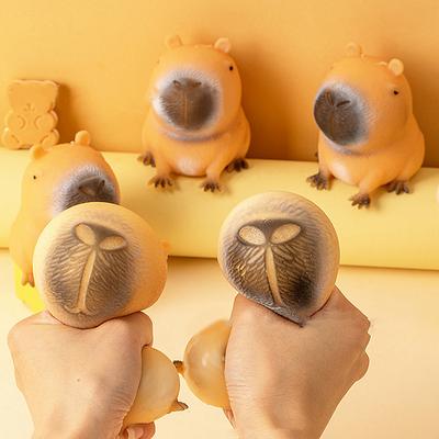 Cartoon Kawaii Capybara Prise Spielzeug Kreative Lustige Squeeze Relif Stress Puppe Langsam Rebound Super Weiche Kleine Spielzeug Für Kinder Geschenk