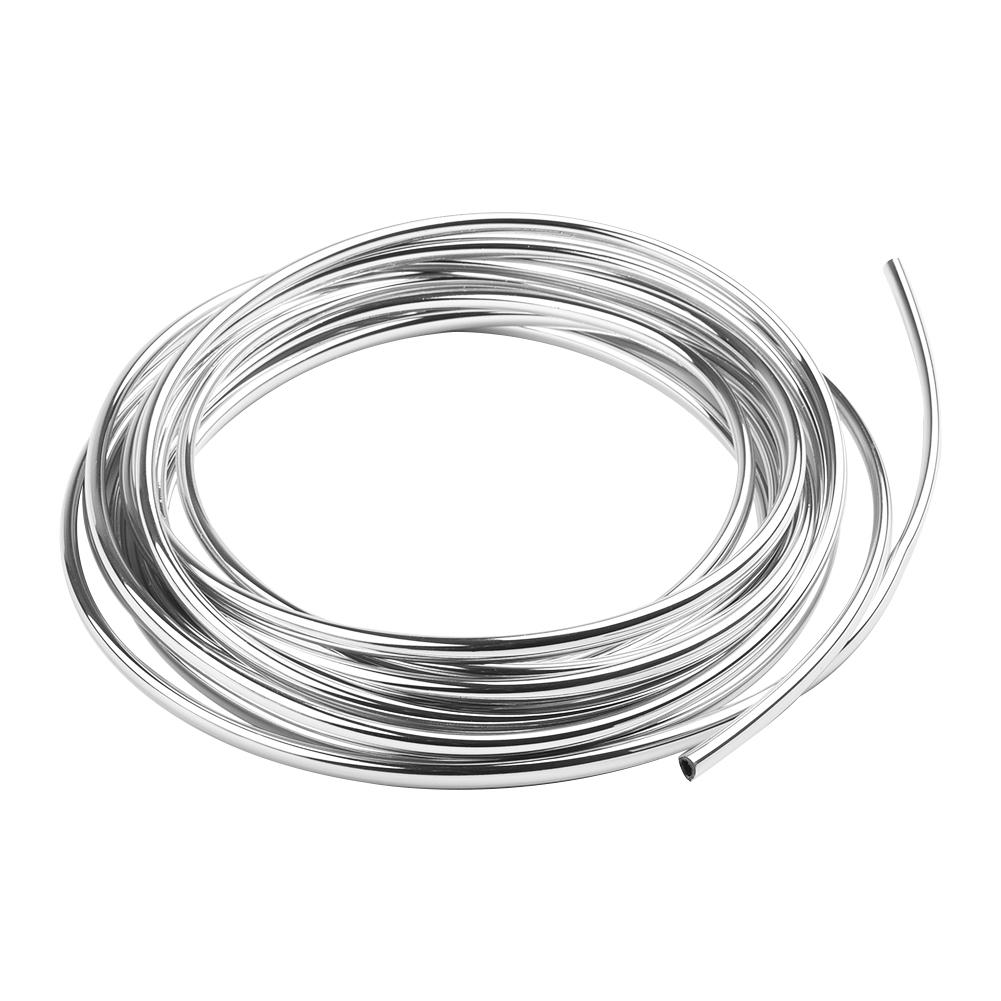 6M Chrome CarDoor Edges Moulding Trim Strips Scratch Guards Protector Cover&Mold