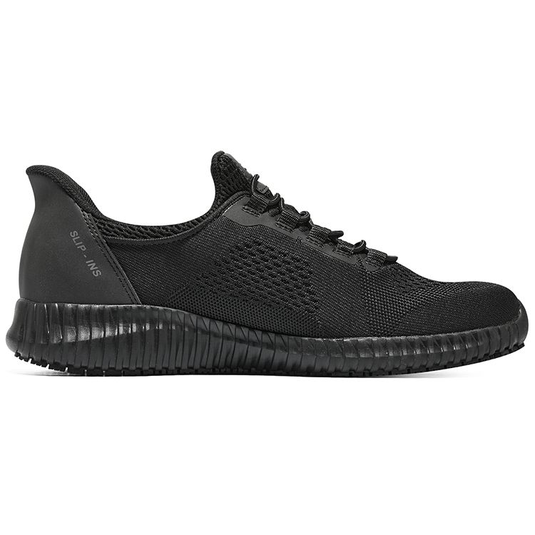 Skechers Cessnock Slip-Ins Comfortable Low-Top Casual Shoes Men Sneakers Black 200204-BLK