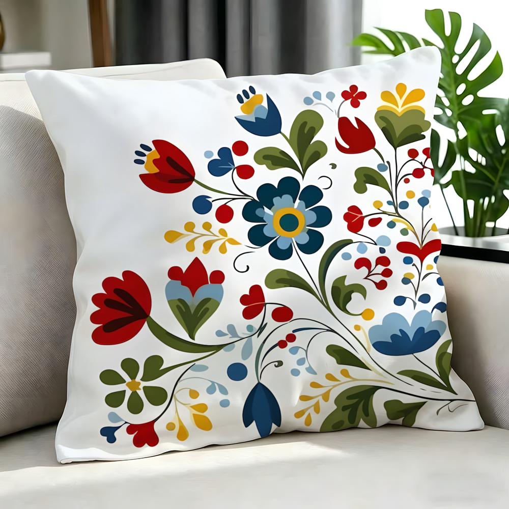 Art SScandinavian Floraled Cushion Cover Cushion Cover Set Pcs x x x Pillowcase Decorative Sofa Home Decor