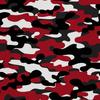 Outdoor Dekostoffe Oxford - Motiv Rote Camouflage