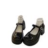 Sweet and Cool Thick-heeled High-heeled Small Leather Shoes, Spring New Thick-soled Heightened Retro Mary Jane Wedge-heeled Single Shoes