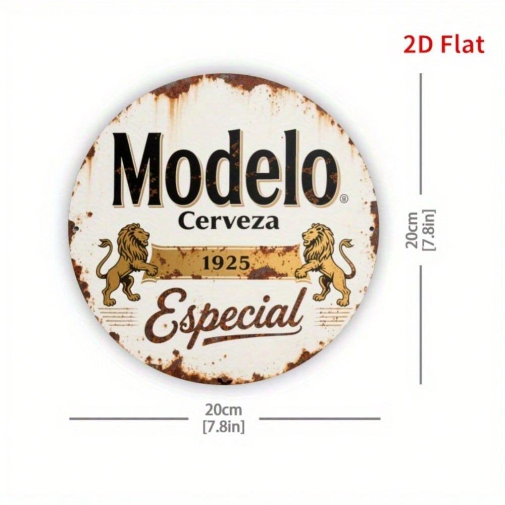 Segno Metallica Replica Birra Modelo Especial Vintage 1925 Placca Decorazione Murale in Alluminio Robusta Targhetta da Collezione Bar Caffè Garage Man Cave Regalo
