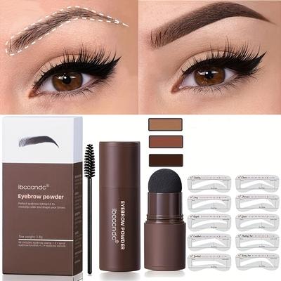 Complete Eyebrow Shaping Kit Long-Lasting Easy-to-Use Brow Enhancers with Stencil and Brush Perfect for Shaping  Filling and Defining Your Brows
