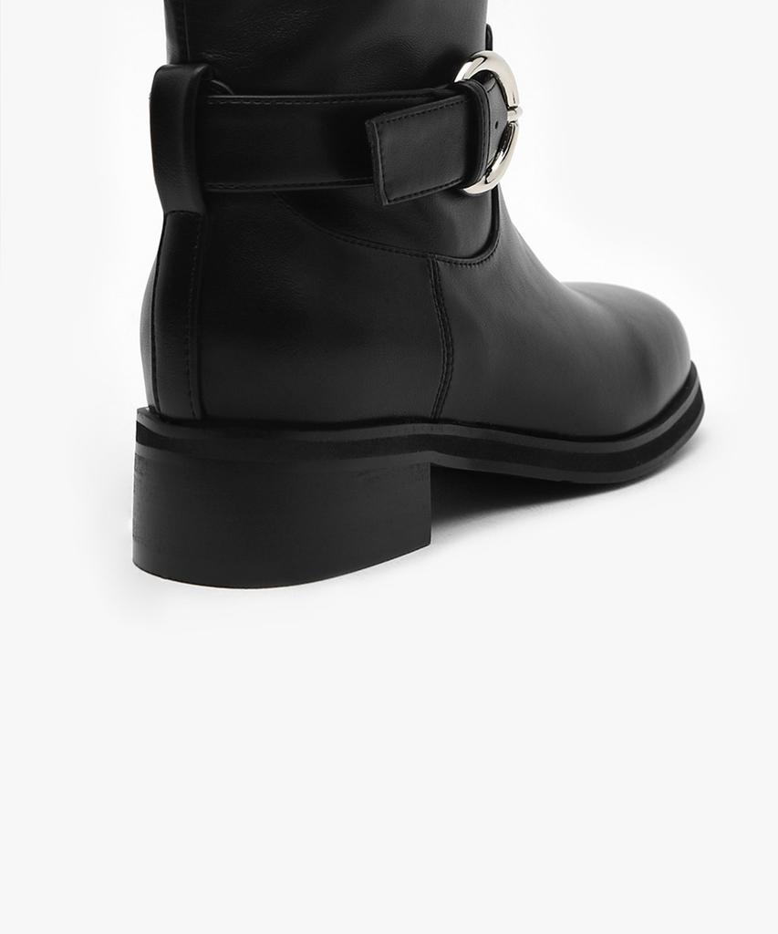 Sappun Ander Buckle Strap Boots (4Cm)