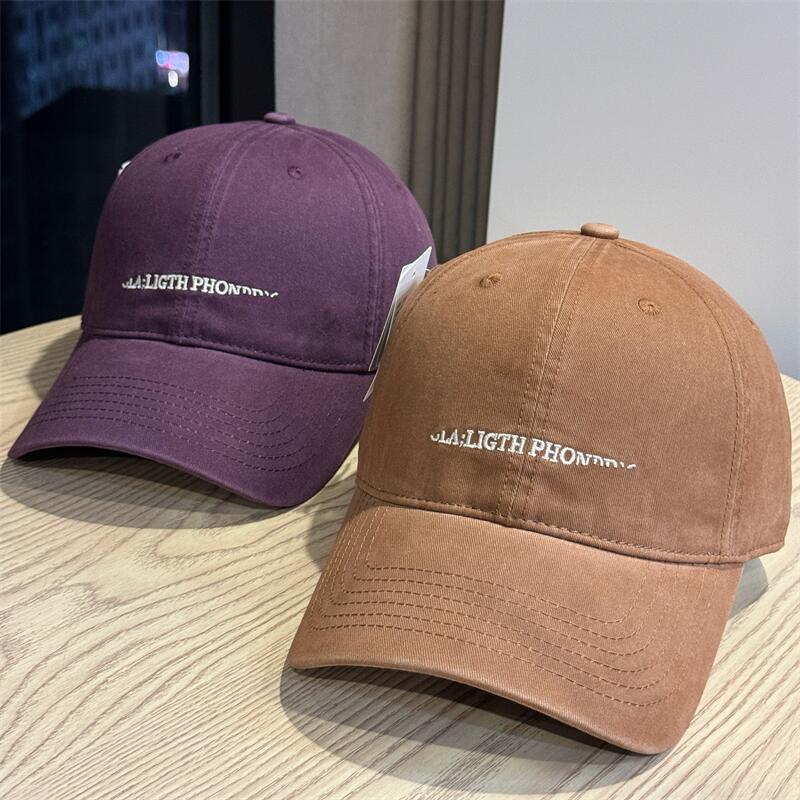 British style hat baseball cap men's alphabet sun protection visor women's fashion casual soft top cap